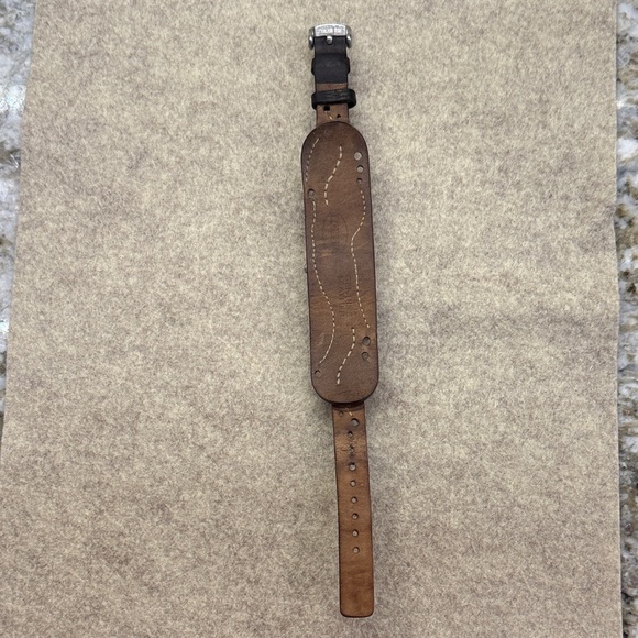 Fossil Dark Brown Leather Watch with Light Pink Dial - Picture 6 of 8